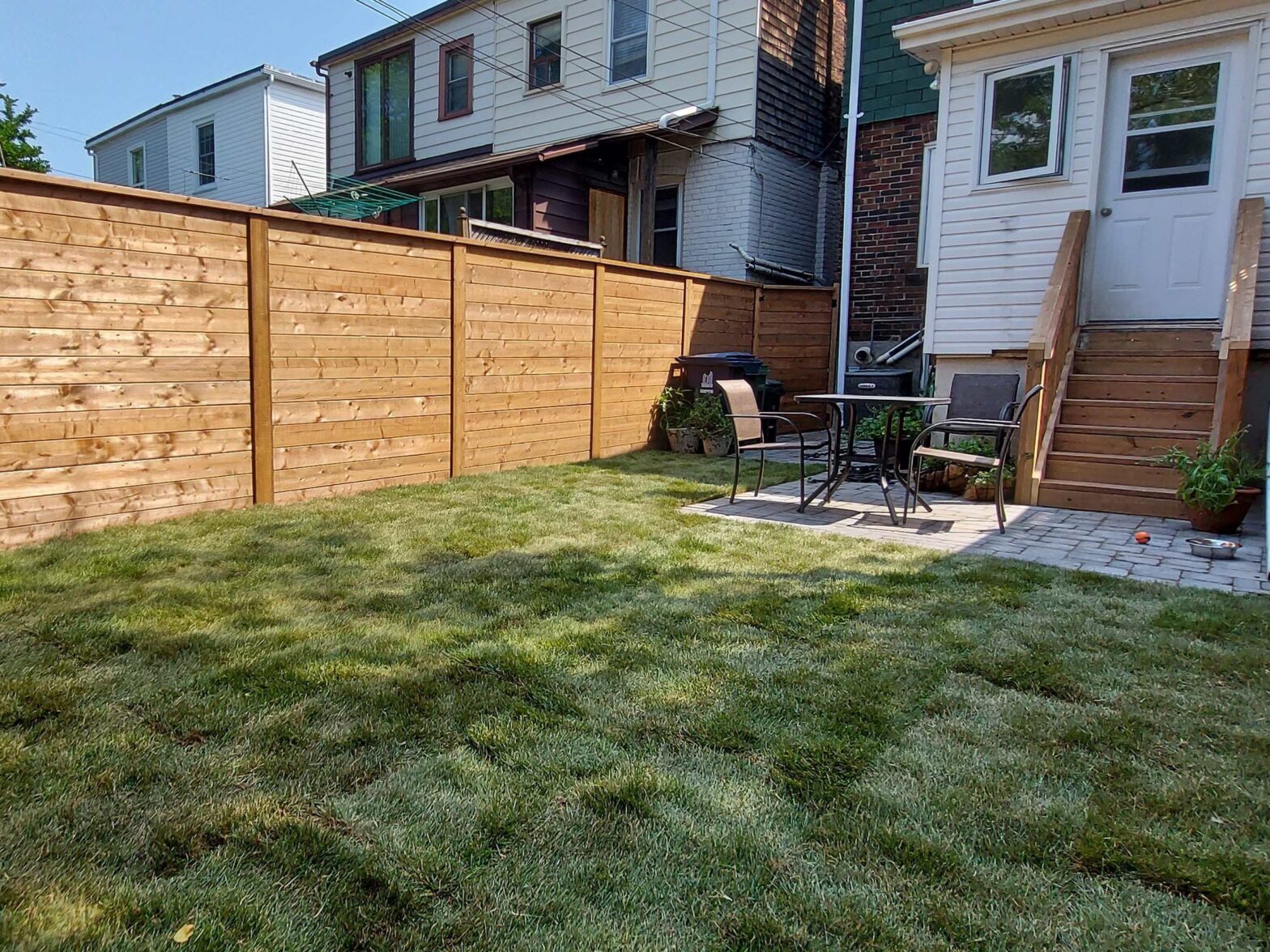 Photo of wood fence in Toronto Canada