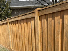 Toronto ON cap and trim style wood fence