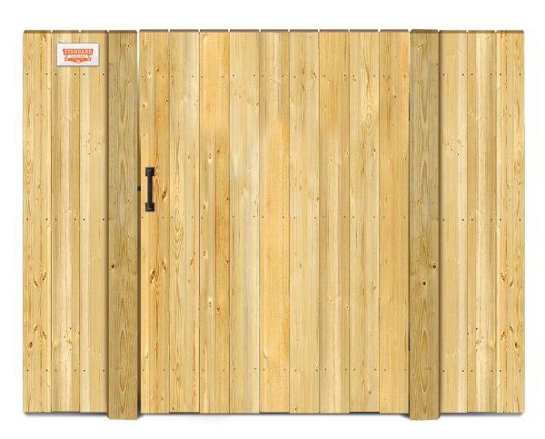 Straight top style gate - Wood Gate